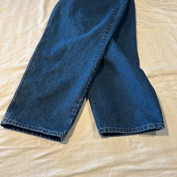 48 x 32 Carhartt Traditional Blue Jeans B17 DST RN#14806 Men Work Wear Dark Wash - Picture 6 of 10